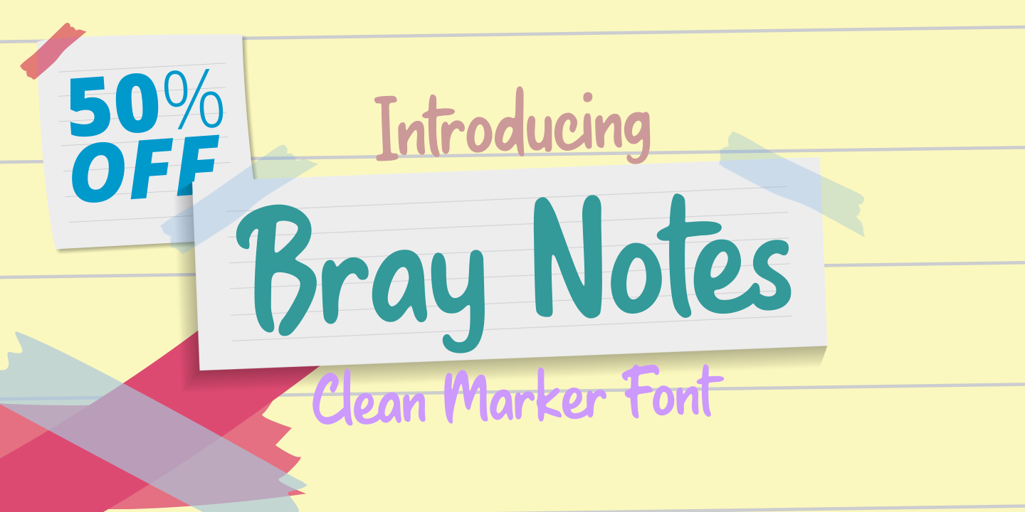 Пример шрифта Bray Notes #1